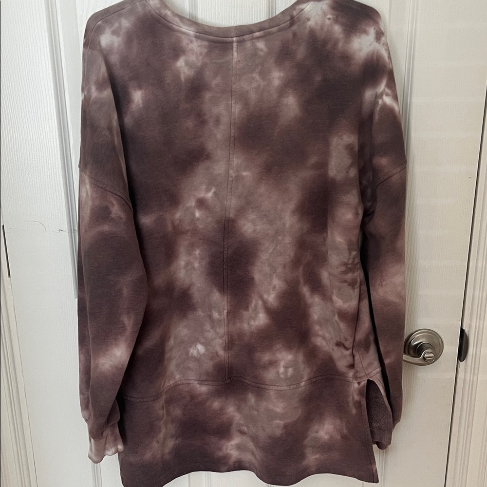 Universal Thread Mauve Tie-Dye Pullover Sweatshirt - Picture 5 of 7